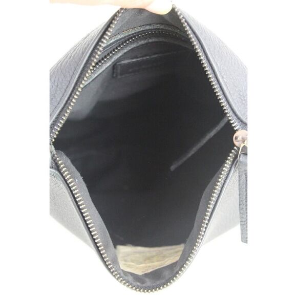 AANDD Adam & Davidson BLACK GENUINE LEATHER X-BODY SHOULDER BAG HANDBAG PURSE - Picture 8 of 16